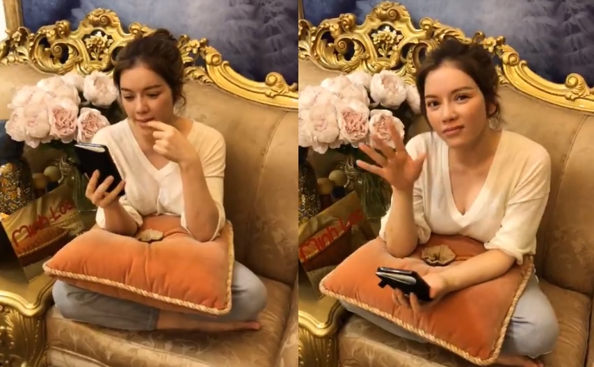 Giải trí - Clip: Lý Nhã Kỳ quay livestream tại nhà đáp trả tin đồn bị bắt