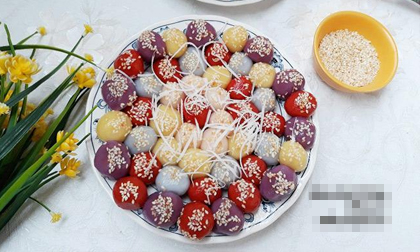 Cách làm bánh trôi, bánh chay ngũ sắc vừa ngon lại đẹp mắt cho Tết Hàn thực thêm ý nghĩa