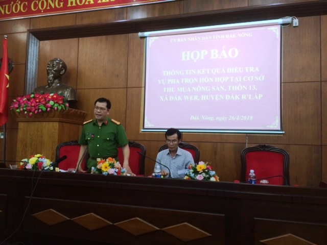 cong an dak nong: toan bo vo ca phe nhuom pin da duoc thu giu hinh anh 1