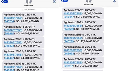 Hàng trăm tài khoản Agribank bị hack, nhiều người mất tiền trong đêm