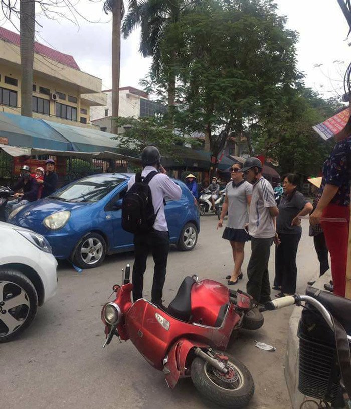 Hiện trường xảy ra vụ việc. Ảnh: báo Giao Thông.
