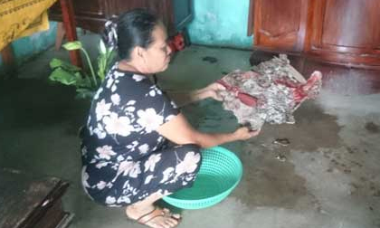 Nhiều đồ vật trong nhà bỗng dưng bốc cháy ở Long An