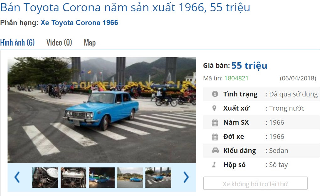 Những chiếc xế cổ rao bán giá rẻ hơn xe máy ở Việt Nam