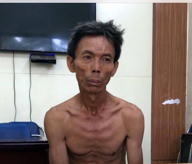 Đối tượng Đỗ Văn Quyền tại cơ quan điều tra. Ảnh: N.Khánh