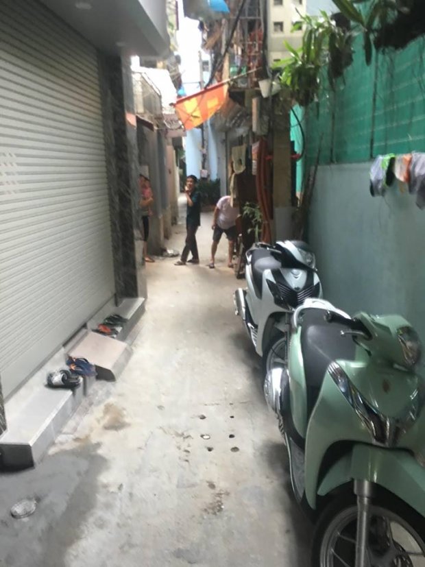 Khu ngõ lối vào nhà đối tượng Nguyễn Anh Tú.