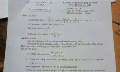 Thầy giáo truyền đề thi Toán và Ngữ văn vào lớp 10 ra ngoài có thể đối mặt với 10 năm tù?