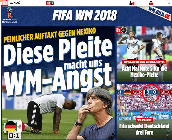 Chấn động World Cup, ĐKVĐ Đức gục ngã: Báo Đức lo loại sớm, báo Mexico mở hội - 4