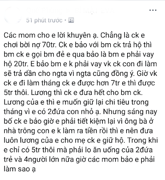 Oái oăm chồng chơi bời nợ nần, bố mẹ chồng gọi bố mẹ đẻ lên… giao phần trách nhiệm trả nợ - Ảnh 1. Oái oăm chồng chơi bời nợ nần, bố mẹ chồng gọi bố mẹ đẻ lên… giao phần trách nhiệm trả nợ - Ảnh 1.