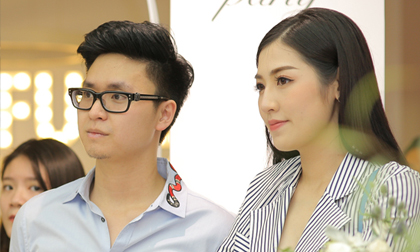 Á hậu Tú Anh lần đầu xuất hiện công khai bên chồng sắp cưới đẹp trai