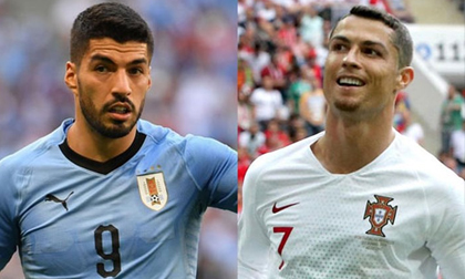 World Cup, Uruguay – Bồ Đào Nha: 'Đồ tể' Suarez chờ 'xử' Ronaldo