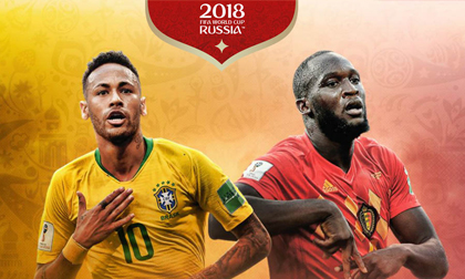 World Cup, Brazil - Bỉ: Neymar đấu Hazard, rực lửa 'chung kết sớm'