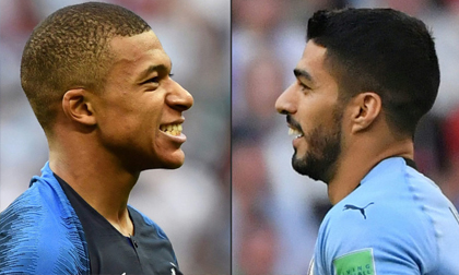 World Cup, Uruguay - Pháp: 'Vua solo' Mbappe đấu 'vua tiểu xảo' Suarez