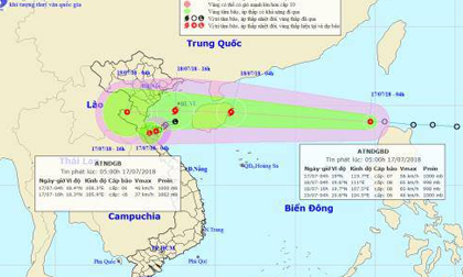 Tin mới thời tiết 17/7: Biển Đông sắp đón bão giật cấp 10, mưa to khắp nơi