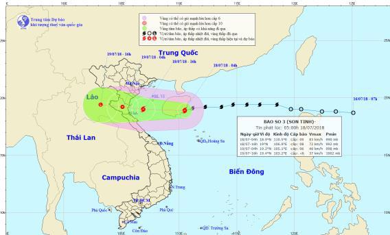 tin moi thoi tiet 18/7: chieu nay tam bao so 3 do bo vao cac tinh tu hai phong-ha tinh - 1