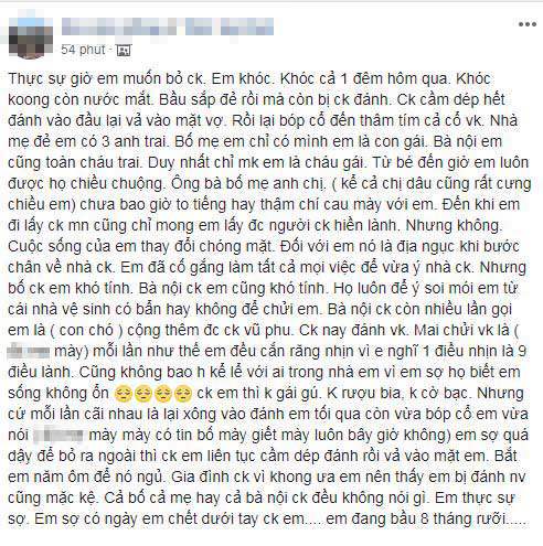 xot xa vo bau sap de van bi chong danh dap, nha chong trong thay cung dung dung - 1