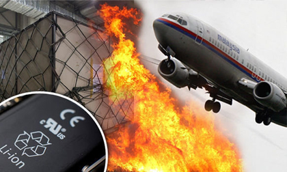 Máy bay MH370 bị bốc cháy vì một lô hàng trong khoang?