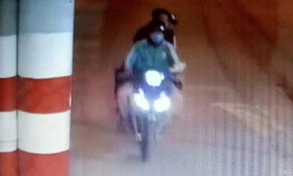 Camera ghi lại hình ảnh 2 nghi phạm trước khi sát hại tài xế GrabBike