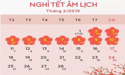 Chính thức công bố lịch nghỉ lễ 30/4-1/5/2019: Người dân được nghỉ liền 5 ngày