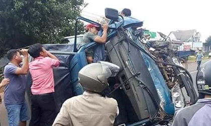 Đắk Lắk: Tai nạn liên hoàn 5 người bị thương
