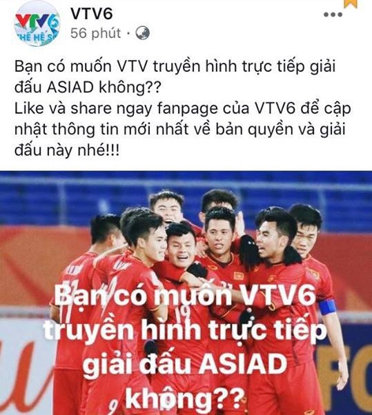 Xôn xao thông tin VTV mua được bản quyền ASIAD 2018 vào giờ chót - Ảnh 1.