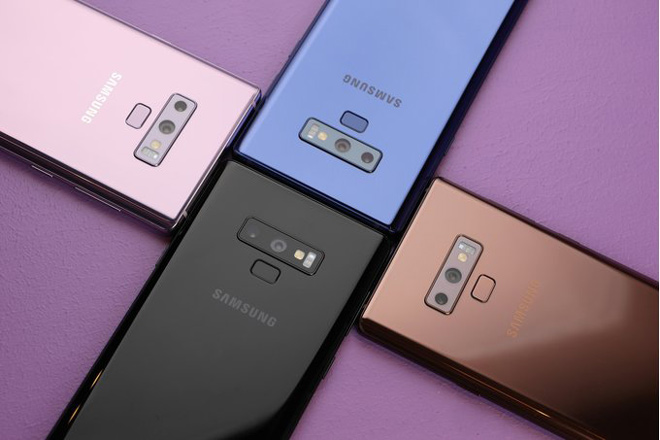 Ngây ngất với bộ tứ màu sắc rực rỡ của Galaxy Note 9 - 1
