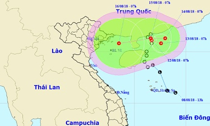Áp thấp nhiệt đới bất ngờ “bẻ lái”, đường đi hết sức khó lường
