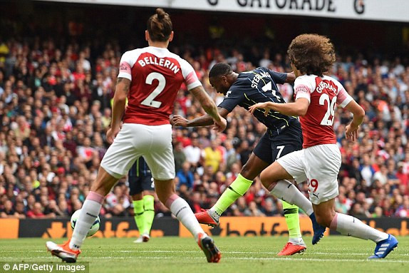 Arsenal 0-2 Man City: Dang cap nha vo dich hinh anh 1
