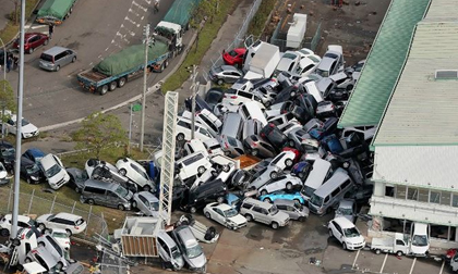 Nhật Bản oằn mình hứng bão Jebi: 9 người chết, 200 người bị thương