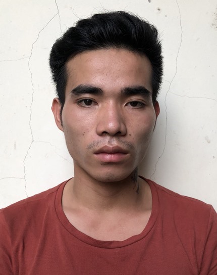 Lương Văn Dư tại cơ quan công an. Ảnh: Minh Hiền