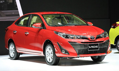Top 10 xe bán chạy nhất tháng 8/2018: Toyota Vios trở lại ngôi vương