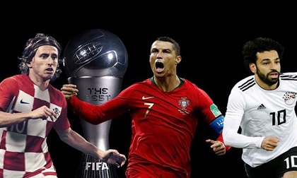 Trao giải FIFA The Best: Ronaldo chờ hat-trick lịch sử, Modric - Salah nín lặng