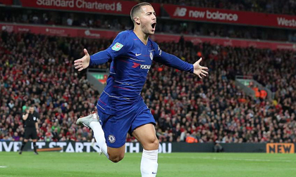 Hazard solo đẳng cấp, Chelsea ngược dòng hạ Liverpool tại Anfield