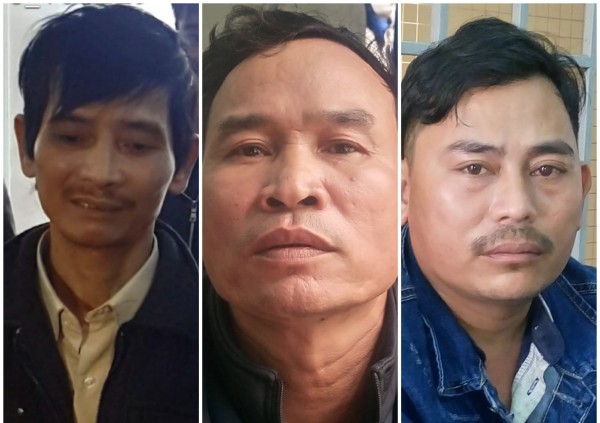 Ba “ông trùm” trong đường dây buôn bán ma túy bị Công an tỉnh Quảng Nam bắt giữ (ảnh cơ quan công an cung cấp).