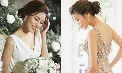 Tiết lộ bí mật chưa từng bật mí về những chiếc váy cưới lung linh của Lan Khuê