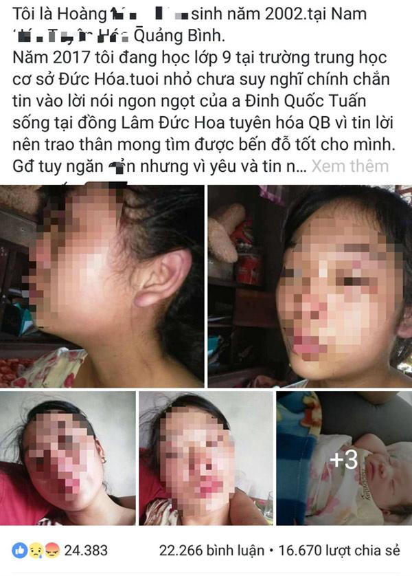 san phu 16 tuoi cau cuu vi chong bao hanh: nguoi chong len tieng phan tran - 1