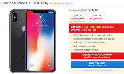 NÓNG: iPhone đồng loạt giảm giá