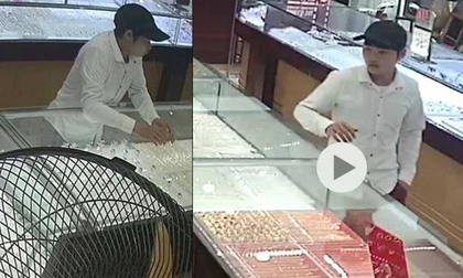 Truy bắt nam thanh niên ăn mặc bảnh bao táo tợn cướp tiệm vàng