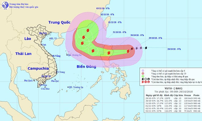 Những thống kê đáng sợ về siêu bão Yutu sắp đi vào Biển Đông - 1