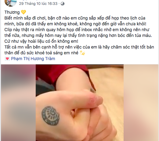 Ca sĩ Hương Tràm tự bóc da tay đến rỉ máu, cảnh báo nguy cơ bệnh gì? - 2