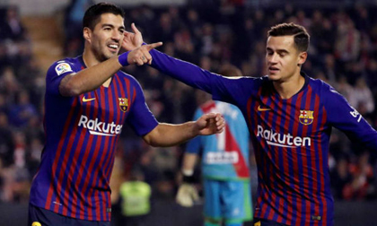 Suarez lại đóng vai người hùng, Barca thắng siêu kịch tính