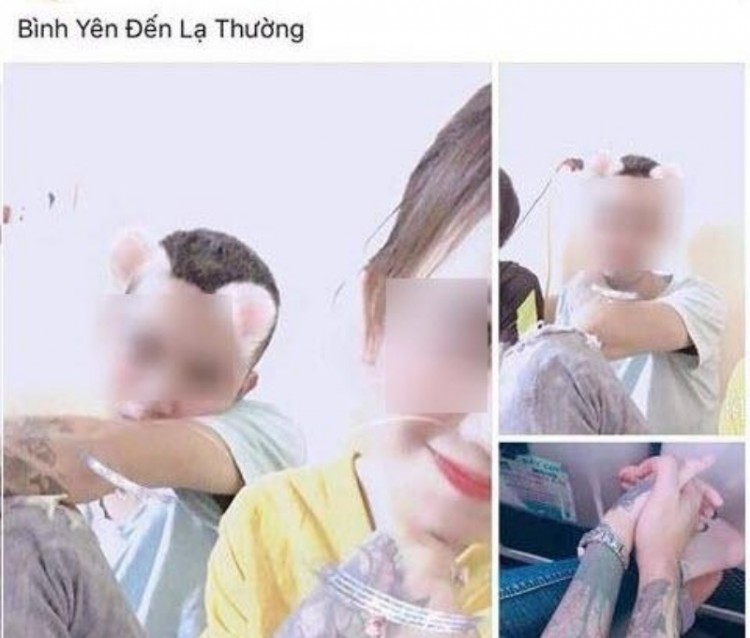 Hình ảnh cặp đôi đăng tải lên mạng xã hội trước đó.