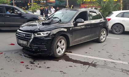 Tin mới vụ xe Audi lùi như tên bắn, húc văng người đi đường giữa Hà Nội