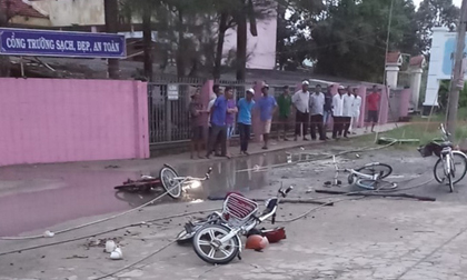 Vụ 6 học sinh bị điện giật thương vong: Do sét đánh rơi dây điện