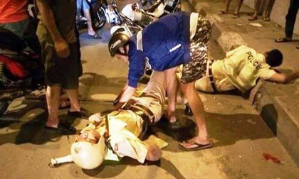 Thái Bình: 3 thanh niên đến giải cứu người bạn bị tai nạn liền rút dao đâm 2 chiến sỹ CSGT