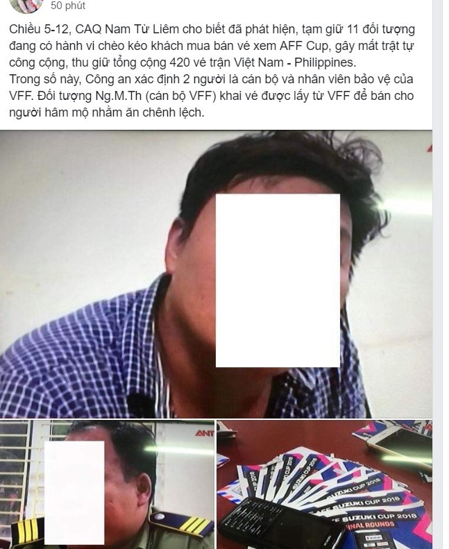 Thông tin xuất hiện trên mạng xã hội. Ảnh chụp màn hình.
