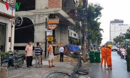 Đà Nẵng: Cháy nổ hệ thống điện nghi do thi công công trình