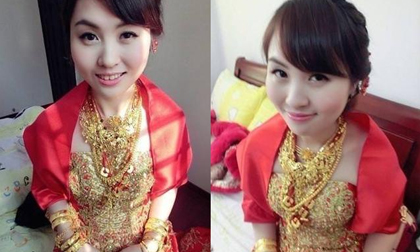 Đám cưới 'tắm trong vàng' của cô dâu lấy chồng thiếu gia