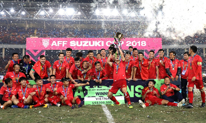 Vô địch AFF Cup 2018, “mưa” tiền thưởng dành cho đội tuyển Việt Nam