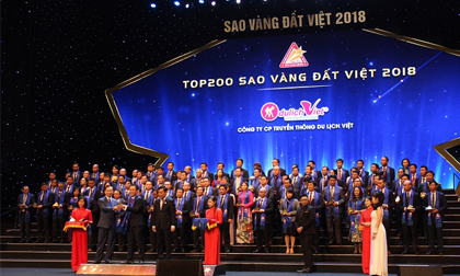 Công ty Du lịch Việt tỏa sáng trong lần thứ 2 liên tiếp nhận giải thưởng Sao Vàng đất Việt