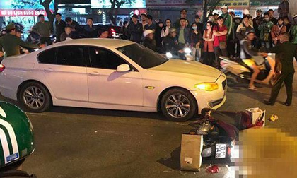 Cô gái tử vong vì va chạm với ‘xế hộp’ BMW trên phố Hà Nội